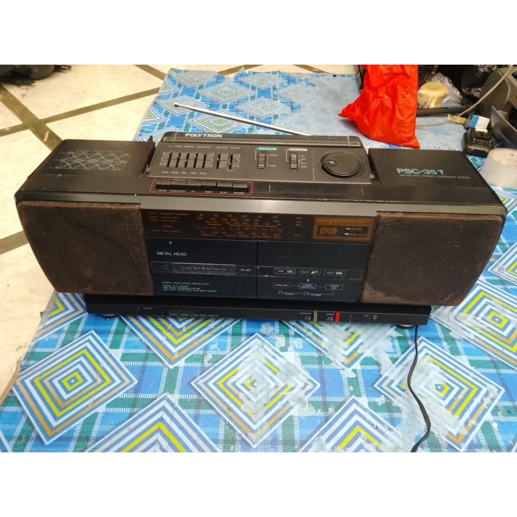 Compo PSC-35T / Compo Polytron / RAdio Tape / Pemutar Kaset Pita