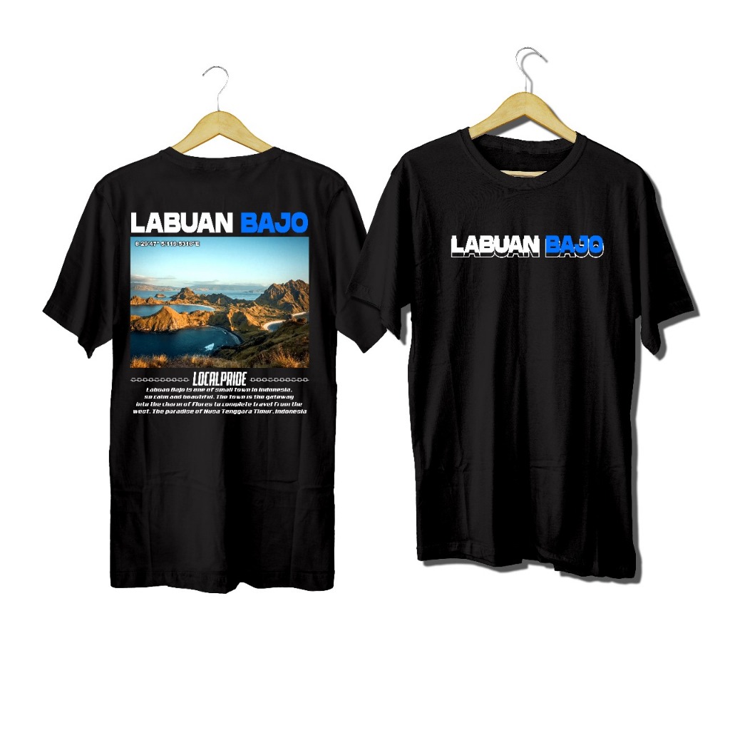 Kaos Labuan Bajo Baju Dewasa Pria Wanita ready