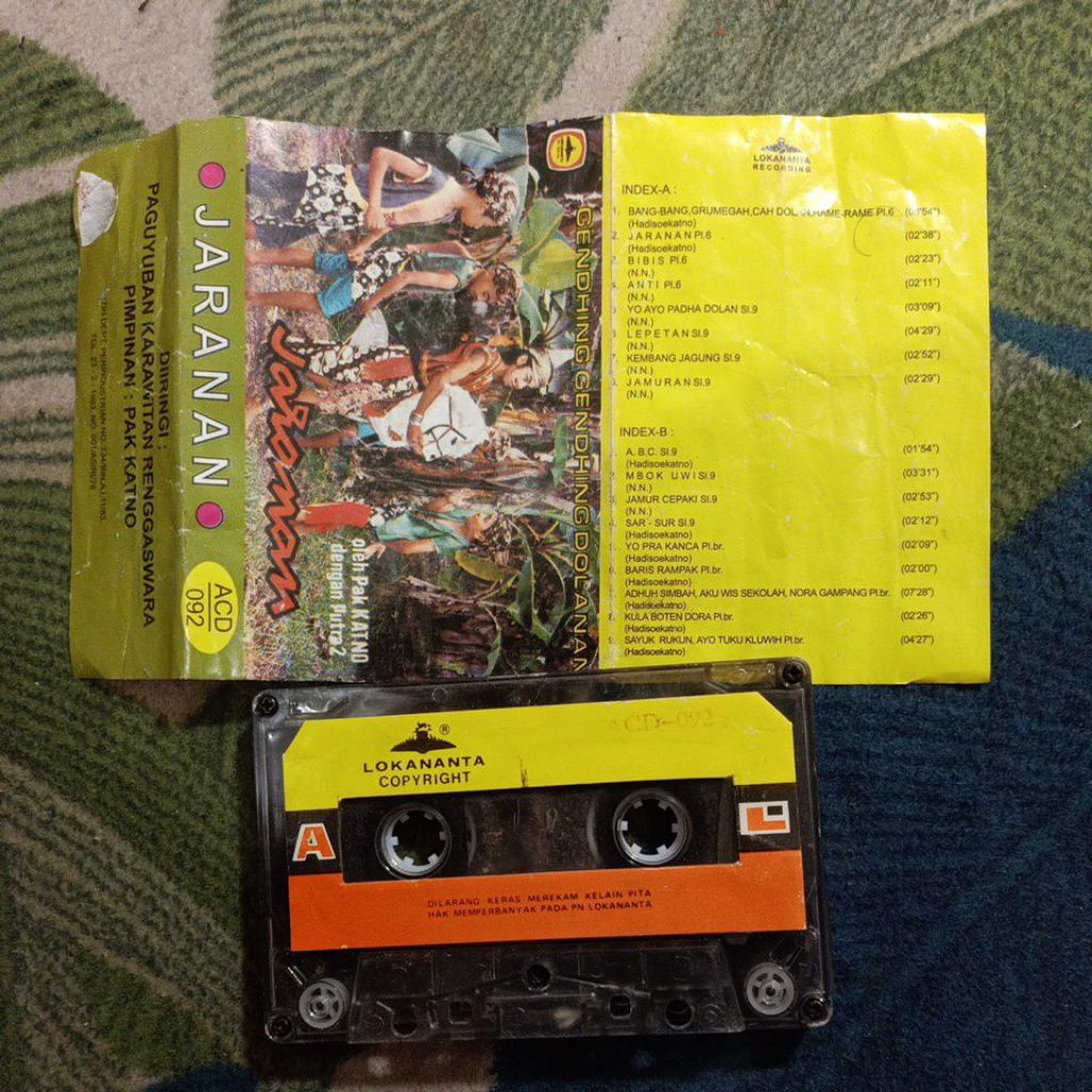 KASET DAERAH JARANAN GENDHING GENDHING DOLANAN