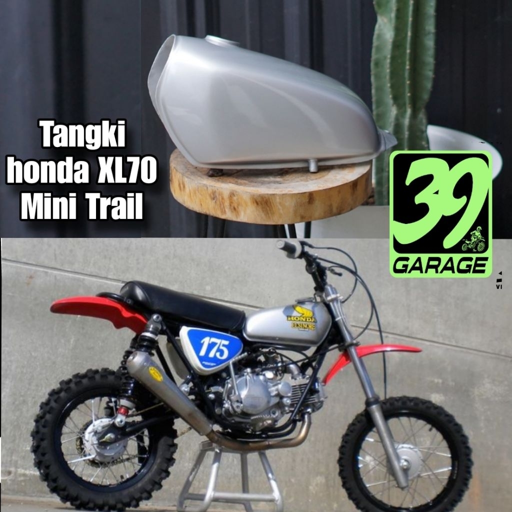 tangki mini trail klasik model honda XL 70 tengki mini trail tua model honda XR 75 tangki mini trail