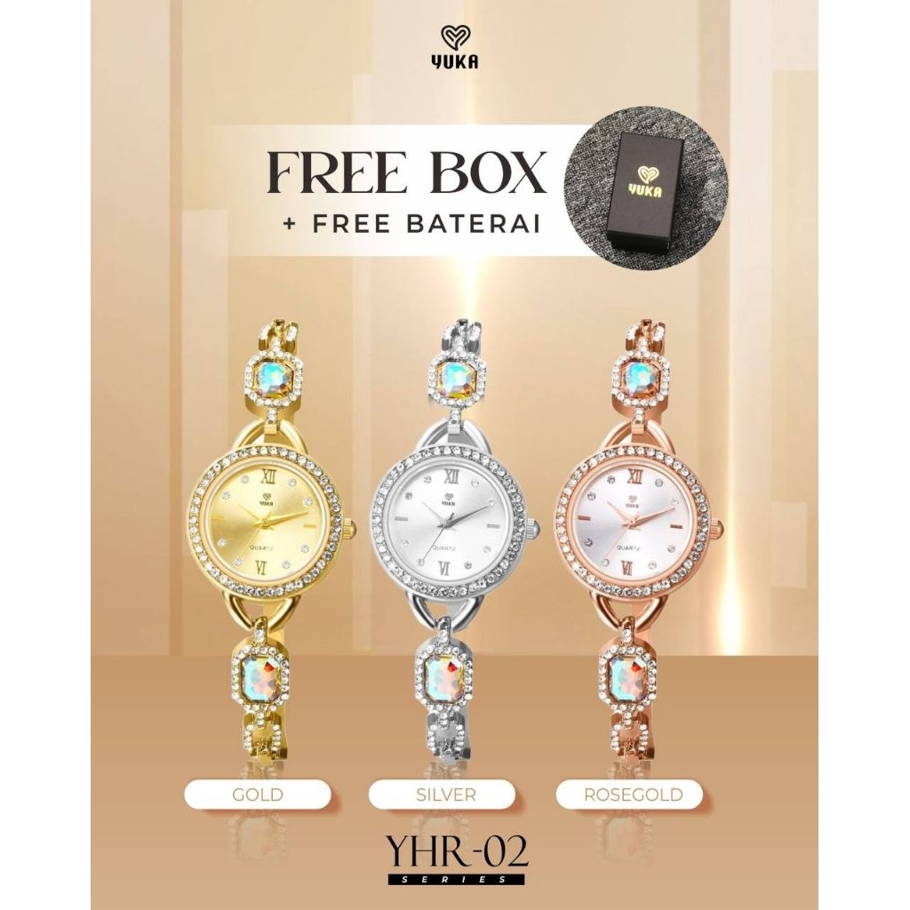 [Pre Order] Jam Tangan YHR-02 by Yuka Fashion