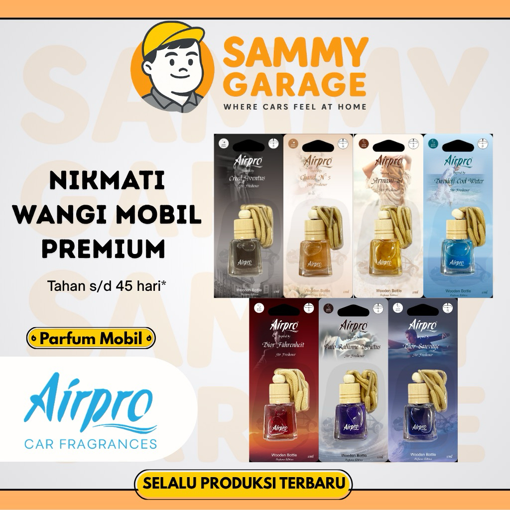 Airpro Wooden Bottle Parfum Mobil Pengharum Mobil