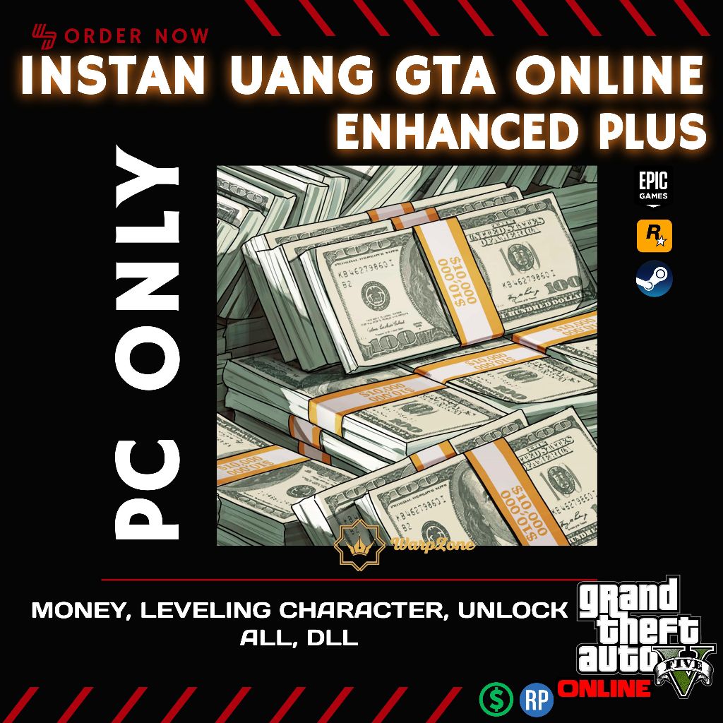 GTA 5 ONLINE UANG Grand Theft Auto V PC (Enhanced Plus)