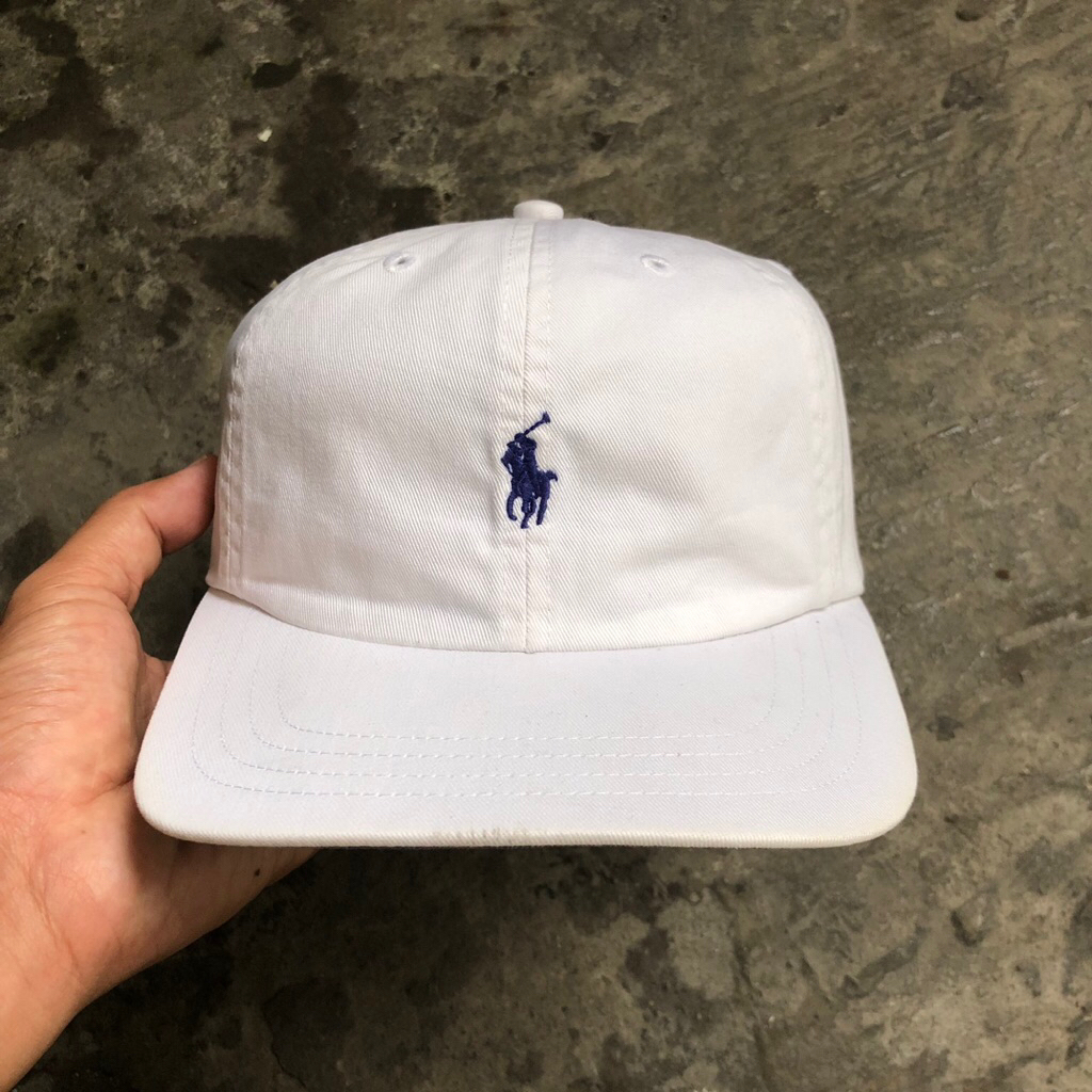 Topi Bekas Second Polo RL White