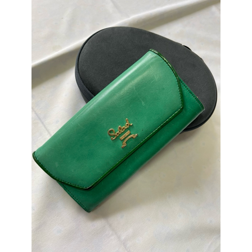 dompet kulit asli original prelove Salad long wallet