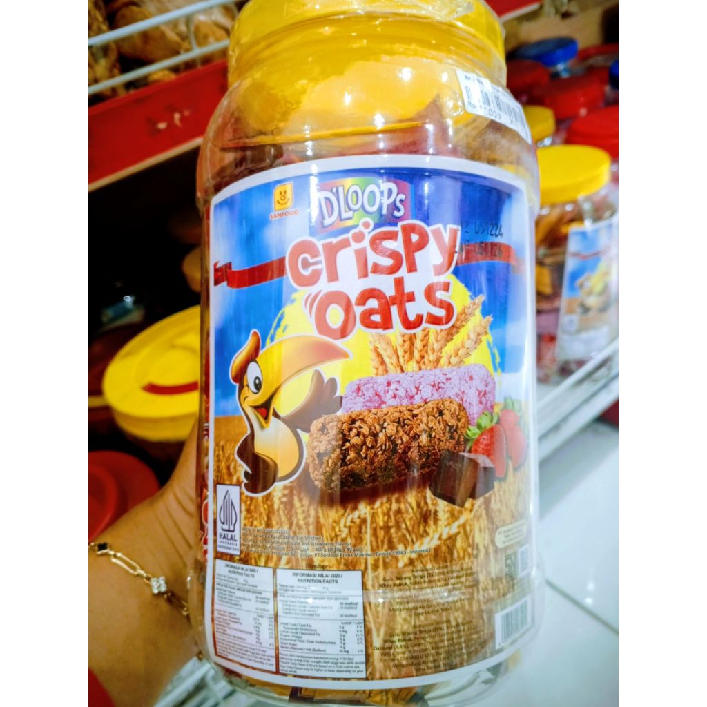 Crispy Oat Dloops Obral Murah|Toples 400g|banting Harga