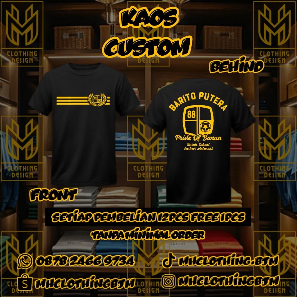 KAOS BARITO MANIA/ BARITO FANS SASAH LAKASI LASKAR ANTASARI