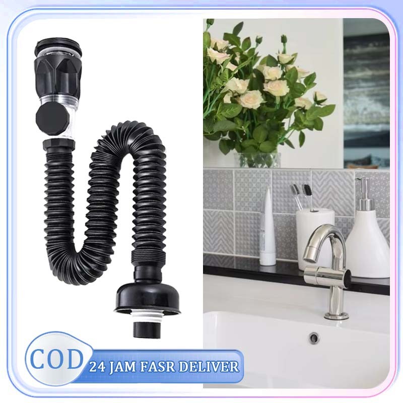 Pipa Pembuangan Wastafel Saluran Pembuangan Anti Bau Saluran Wastafel Cuci Piring