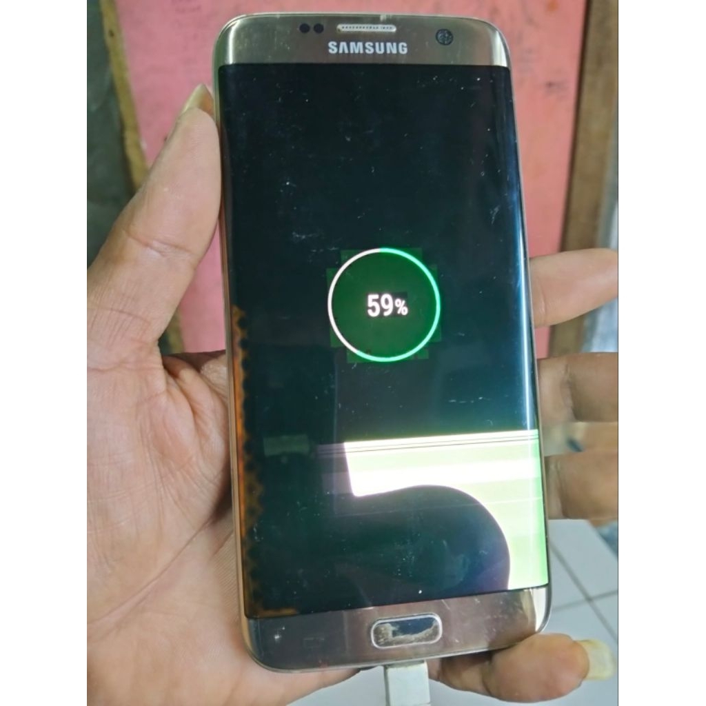 tatakan lcd Samsung S7 edge Ori copotan