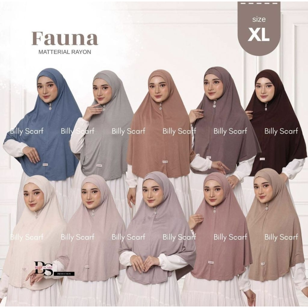 Hijab Billy Scarf model Fauna