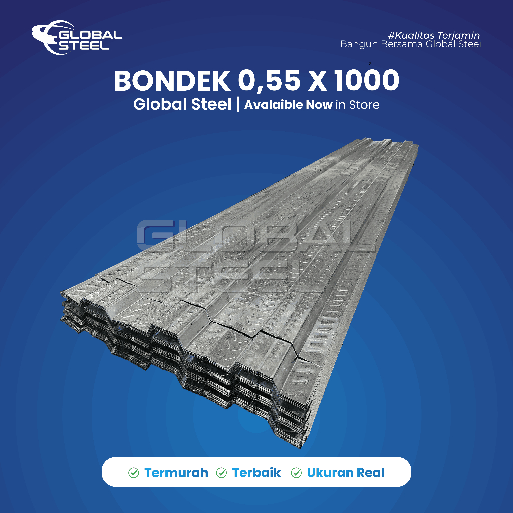 Bondek 0,55 mm / Bondek Cor Tebal 0,55 mm