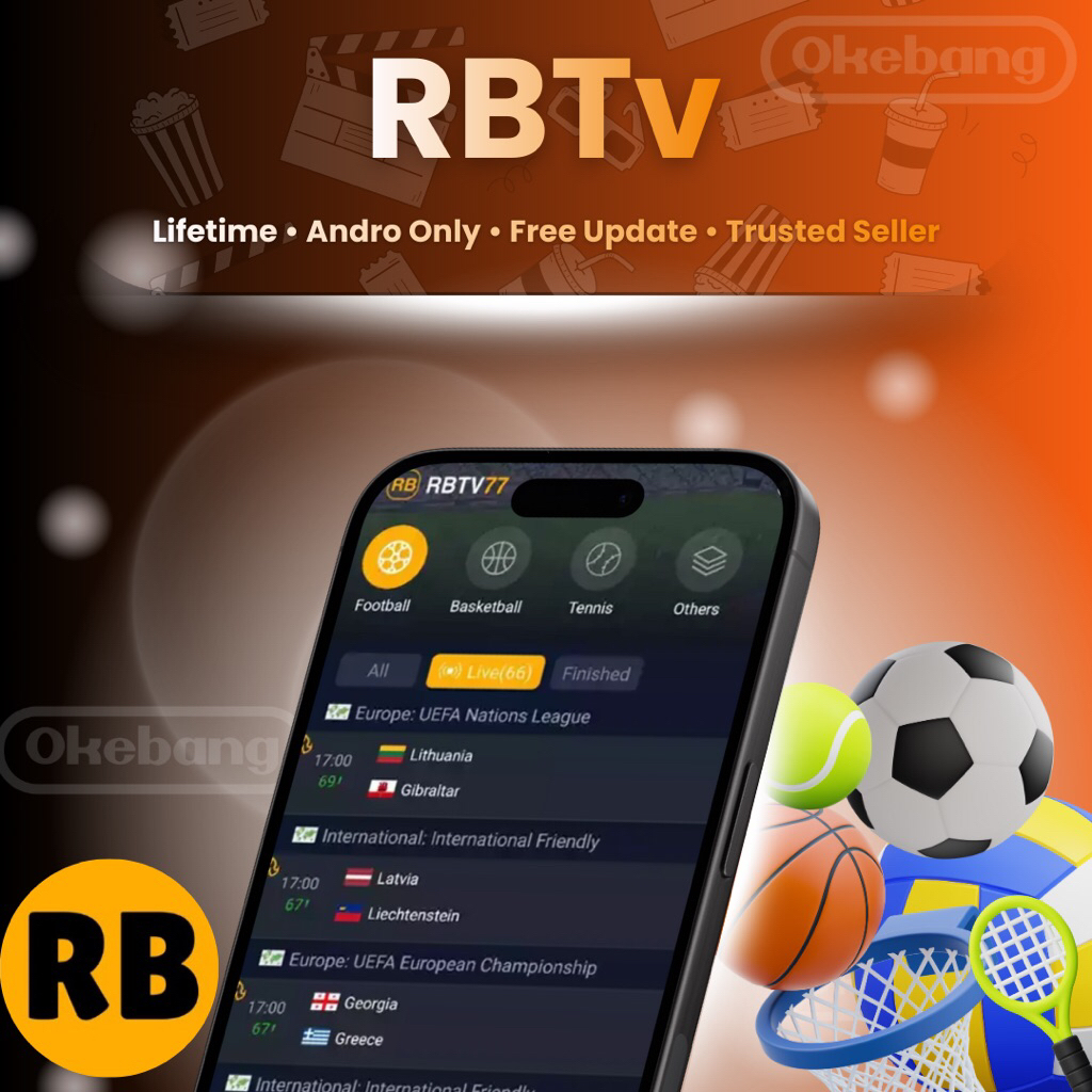 APLIKASI RBTV PREMIUM LIVE LOKAL & INTER SEMUA CABANG OLAHRAGA