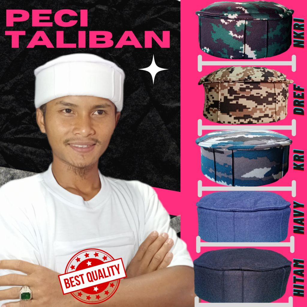 Peci pakol,Peci thaliban,Peci afganistan motif loreng