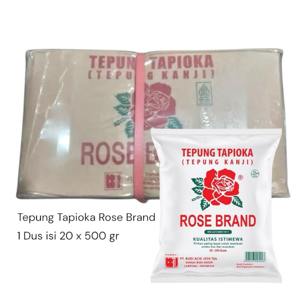 Tepung Tapioka / Kanji Rose Brand 1 Dus isi 20 pcs