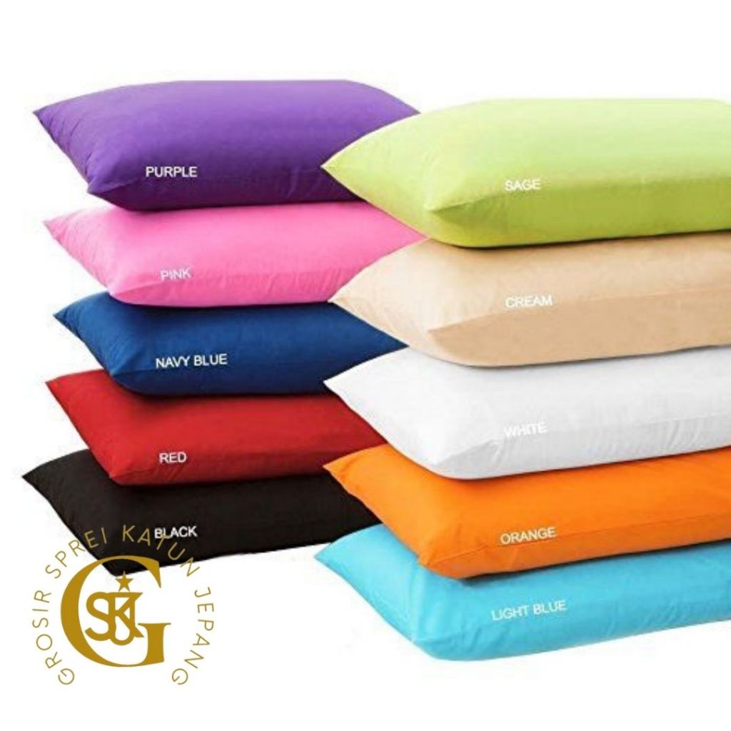Sarung bantal sarung guling katun jepang Premium Katun Jepang polos