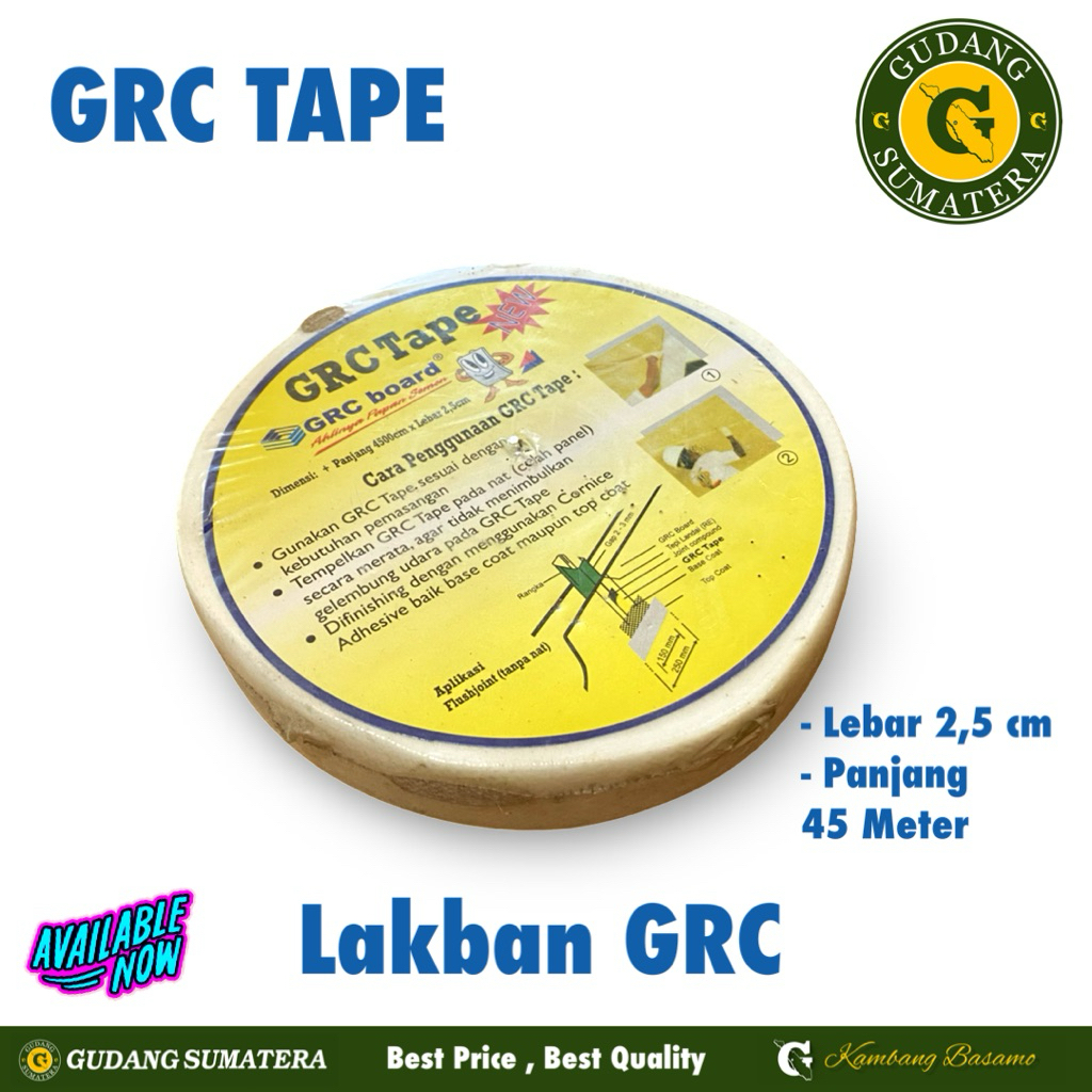 GRC Tape / LAKBAN GRC / KAIN KASA / KASA COMPOND GYPSUM