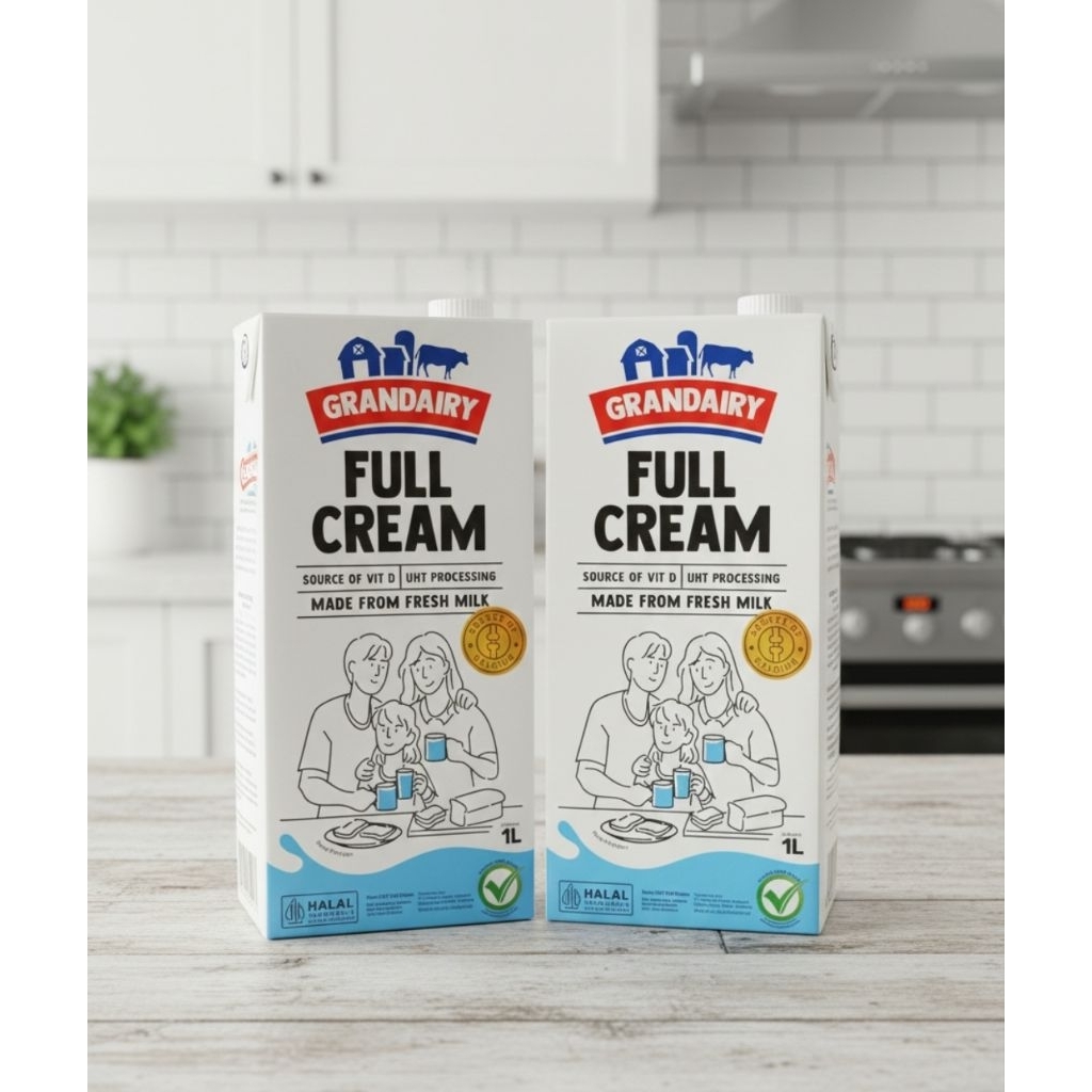 SUSU FULL CREAM GRANDAIRY 1 LITER / SUSU FULL CREAM