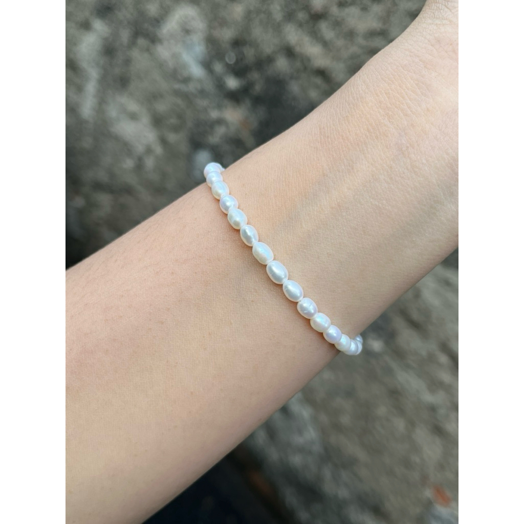 gelang mutiara air tawar S925