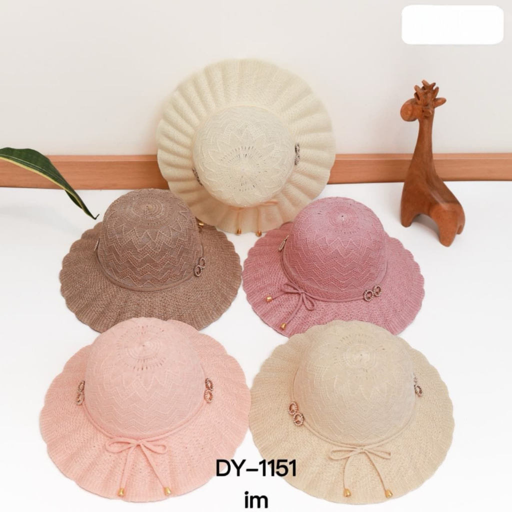 TOPI PANTAI WANITA KOREA PREMIUM