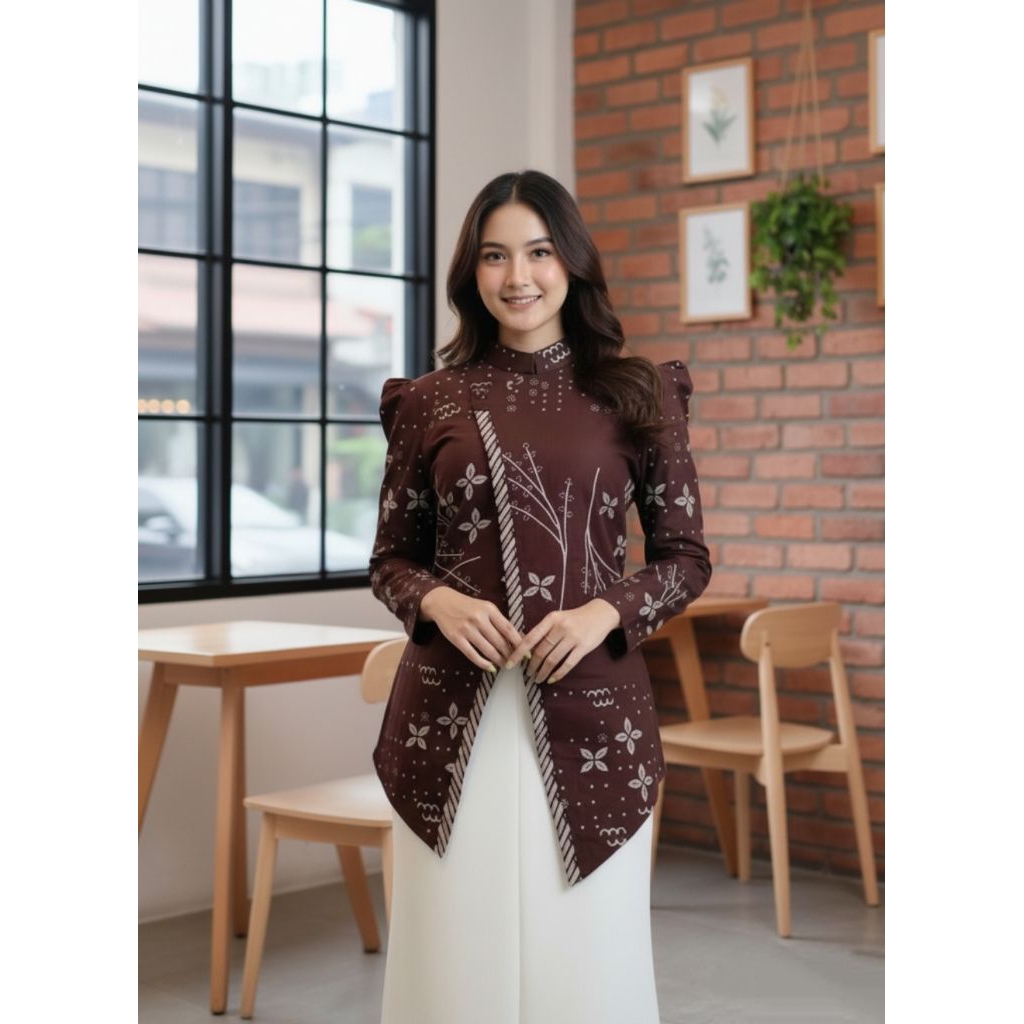 Seragam batik wanita modern - Batik wanita modern - baju batik wanita modern