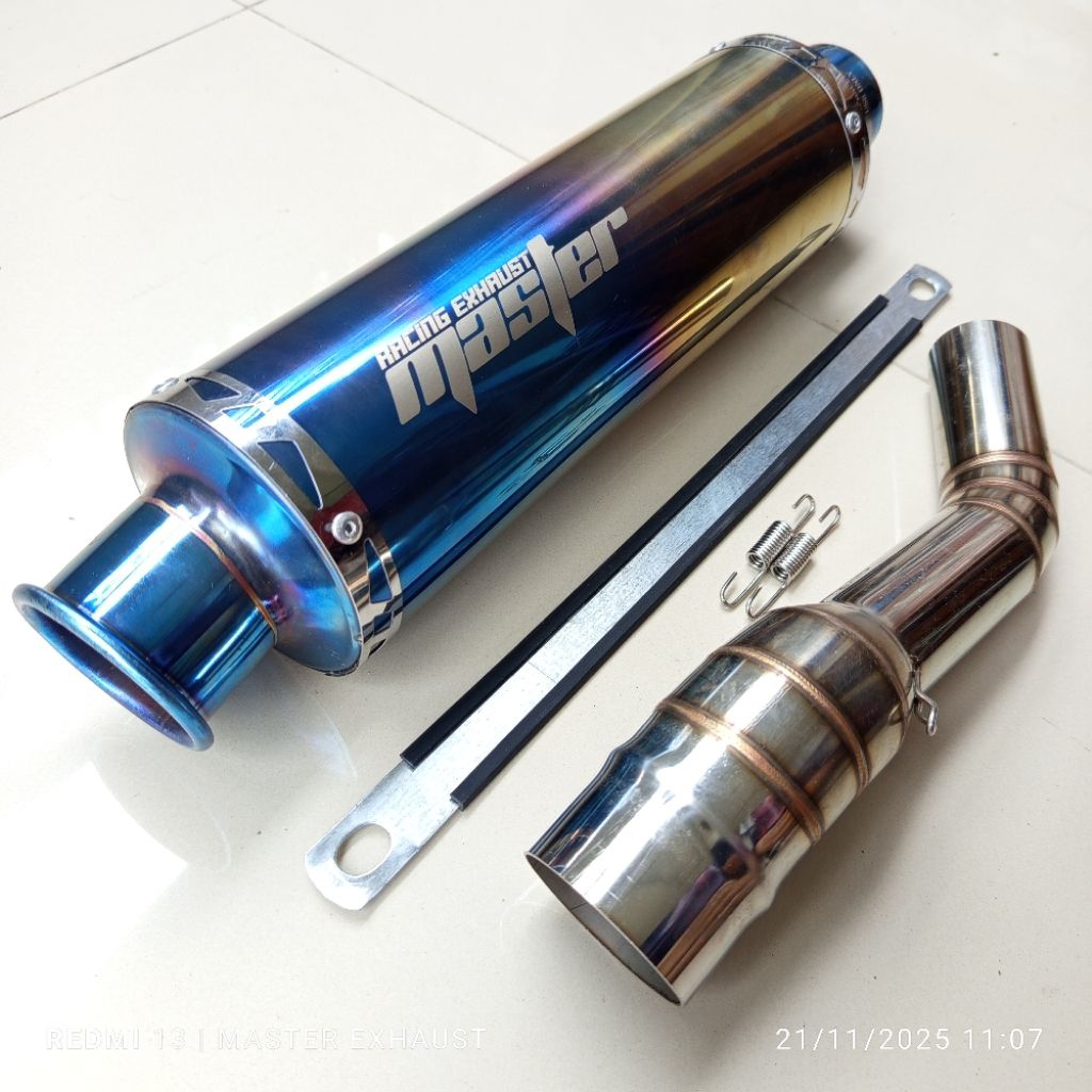 KNALPOT RACING MASTER JP NEW BLUE MOON SILINCER PLUS SLIP ON CBR FACELIFT CBR LOKAL  NEW CB150R CBR 