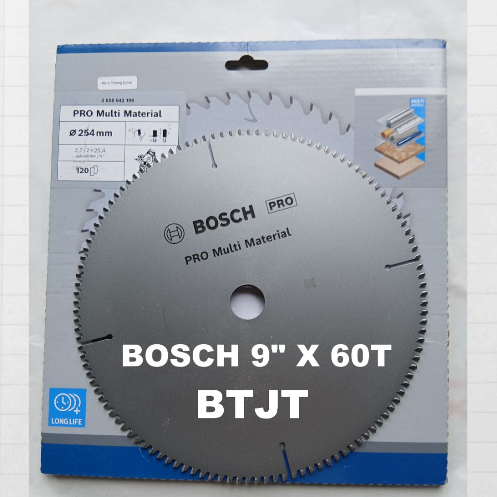 9" MATA GERGAJI POTONG KAYU CIRCULAR SAW BLADE EXPERT 9" x 60 T BOSCH