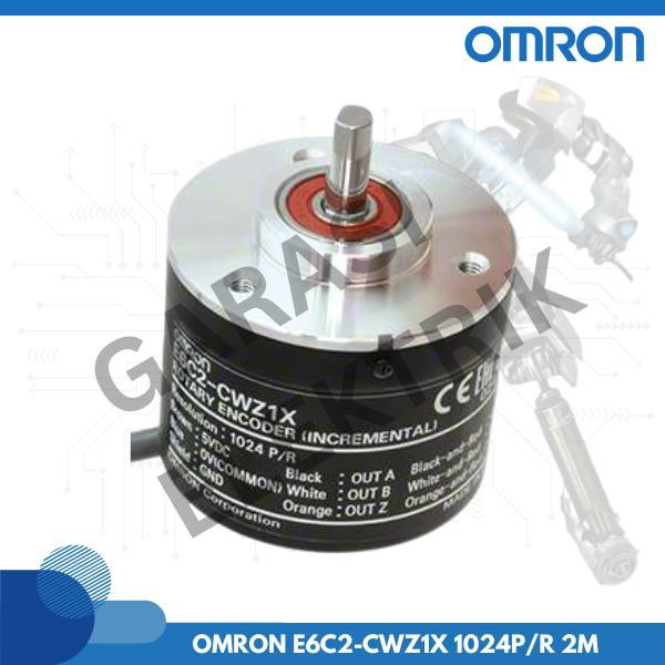 OMRON E6C2-CWZ1X 1024P/R 2M OMS rotary encoder termurah original
