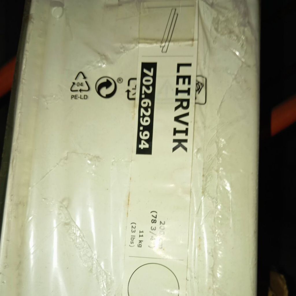 besi rangka samping ranjang leirvik