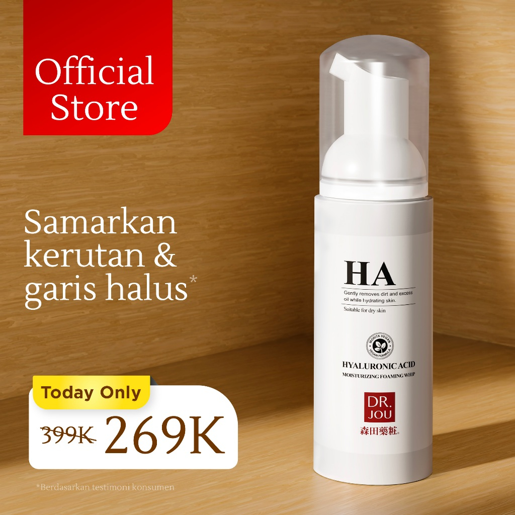 PROMO TETBATAS Dr.JOU-(ANTI AGING) GENTLE CELANSING WHIP (FACIAL WASH) 145ML / SABUN CUCI MUKA/GLOWI