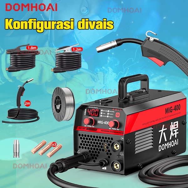 DOMHOAI Mesin Las 3IN1 Mig-400 Inverter Digital las MIG 900 watt tanpa gas laser welding Welding Mac