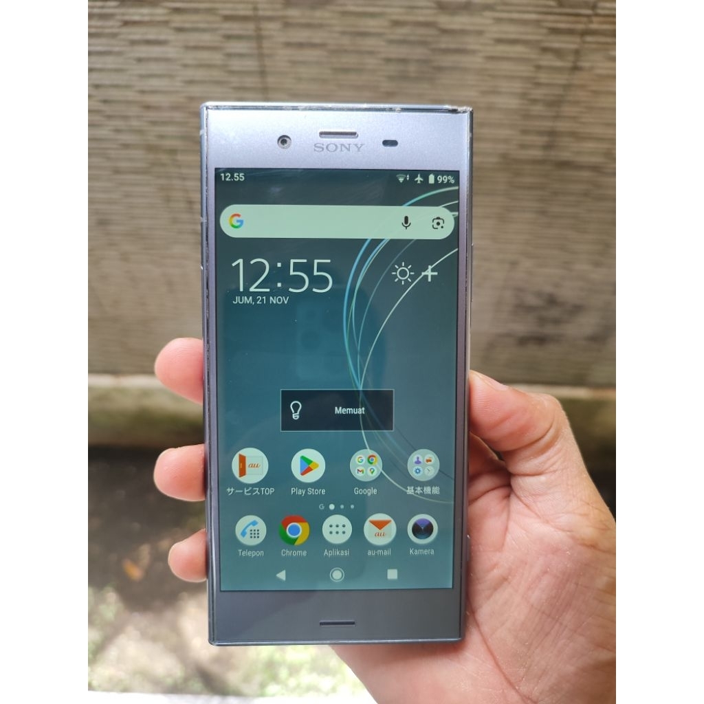 Sony Xperia xz1 warna biru second