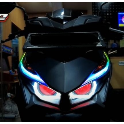 PAKETAN BILED PROJIE PNP VARIO 125 - 150 LED OLD TURBO EXPERIENCE V2 FULLSET + SAKLAR