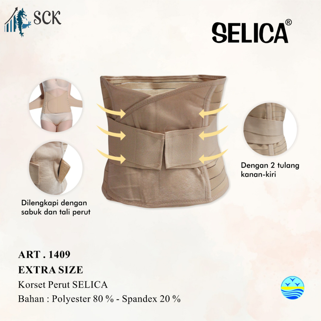 Korset SELICA 1409 Korset Pelangsing / Pengecil Perut stlh Melahirkan Wanita / Korset 1409