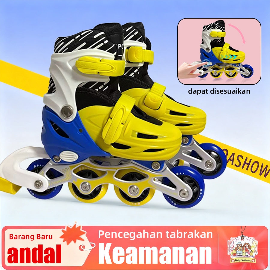 Sepatu Roda Anak  dewasaa Sepatu Roda PU Roda Nyala Sepatu Roda Anak Laki Laki  Perempuan roda 4