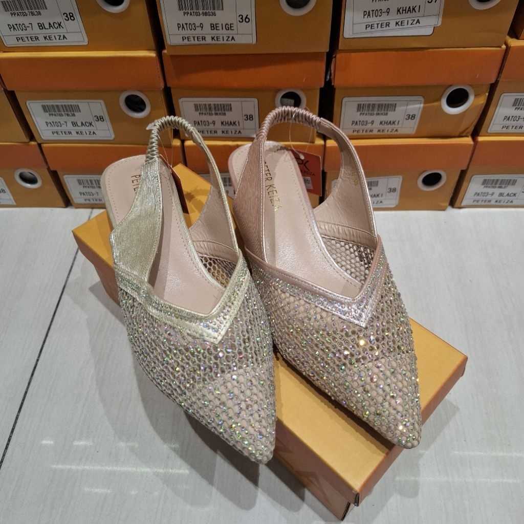 Sandal Pesta Wanita Tinggi hak -/+ 3cm Brand PETER KEIZA ORI