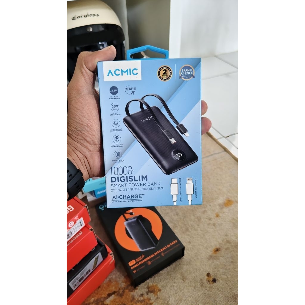 Powerbank Acmic Digislim 10000mah (bekas reviews)
