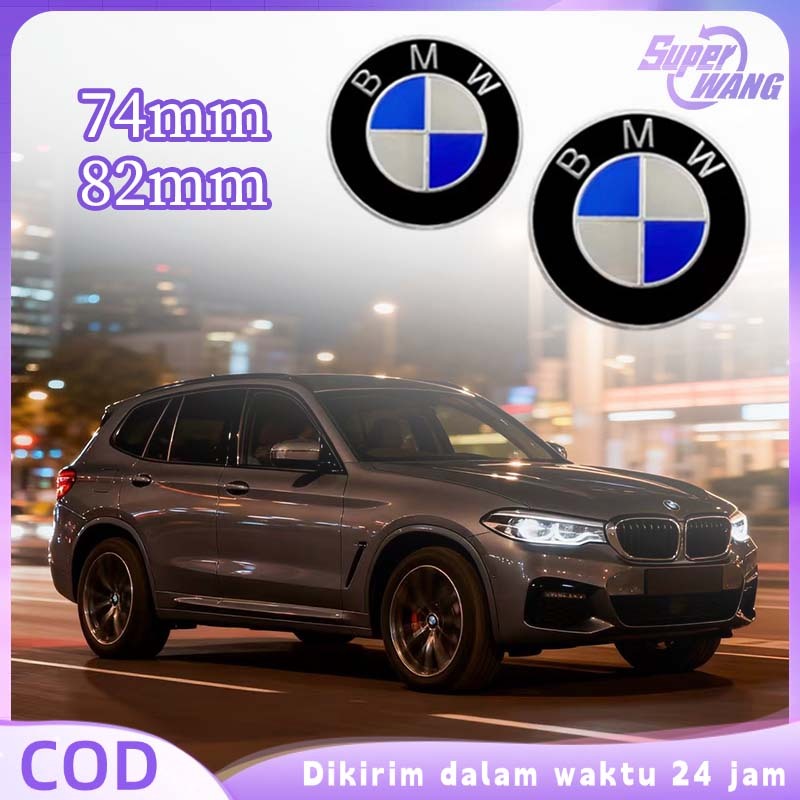 Emblem BMW Mobil Emblem BMW Kap Mesin 74/82mm Logo BMW Alumunium Emblem BMW Kap Mesin