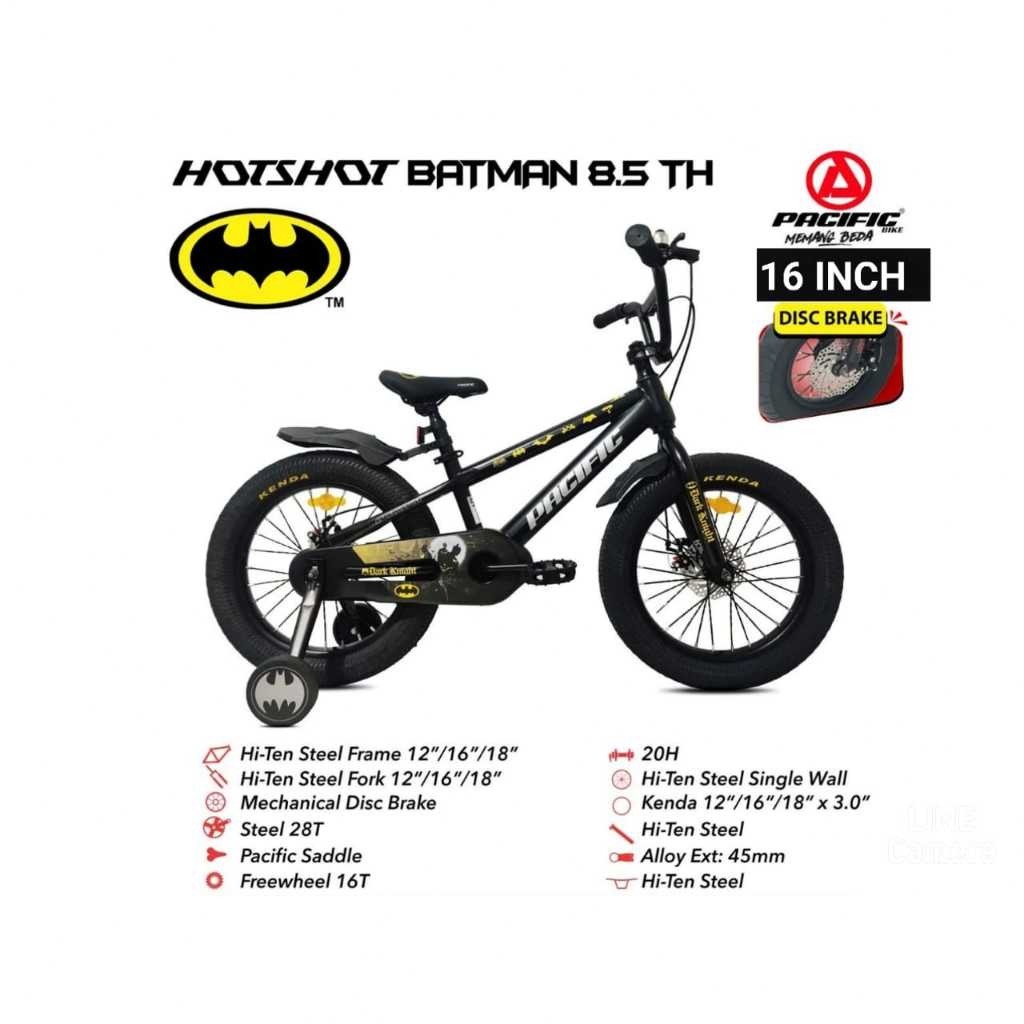 GOSEND Sepeda Anak 16 BMX BATMAN REM CAKRAM