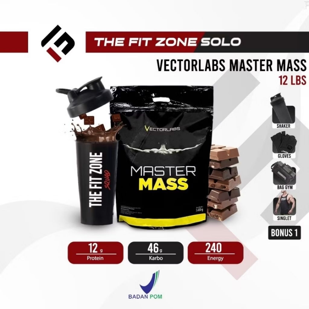 Vectorlabs Master Mass Gainer 12 Lbs Susu Protein