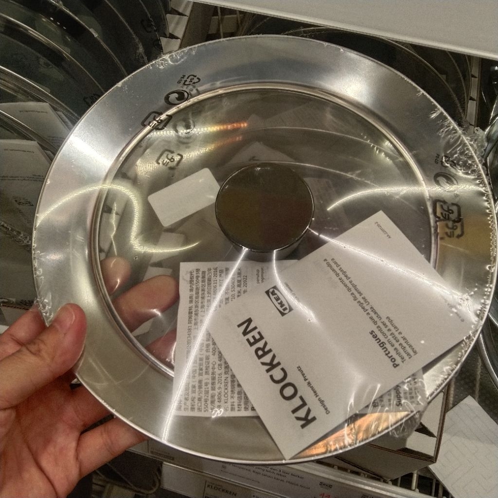 Tutup panci kaca 21cm tutup wajan serbaguna