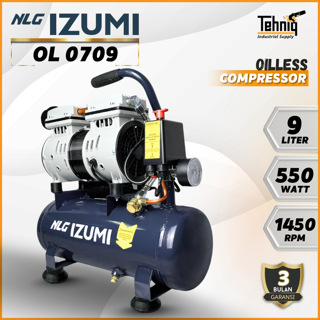 Nlg Izumi Ol 0709 Kompresor Angin Listrik Oil Less Compressor