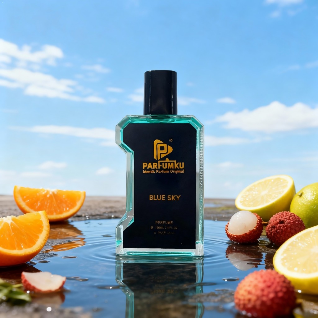 PVJ Parfumku Blue Sky Eau De Parfume Aroma Segar Tahan Lama