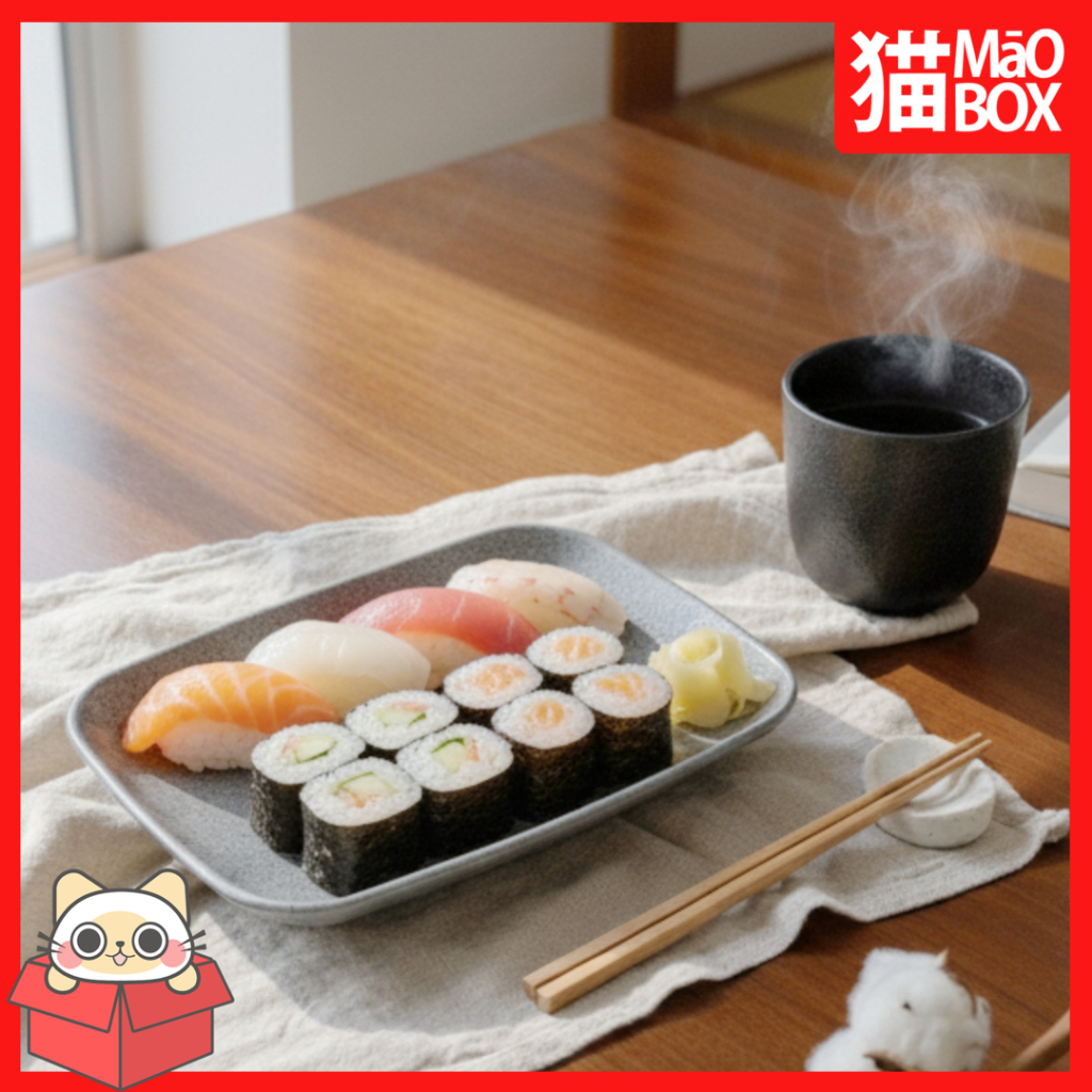 PIRING MELAMIN PERSEGI PANJANG / PIRING MELAMIN MOTIF KERAMIK / FOOD GRADE - MAOBOX