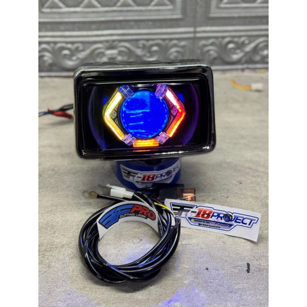 Lampu Biled AES Kustom - Yamaha RX-King 5T5, GL MAX, GL100, Honda Win | Shroud BMW, BMW 5D, Taichi, 