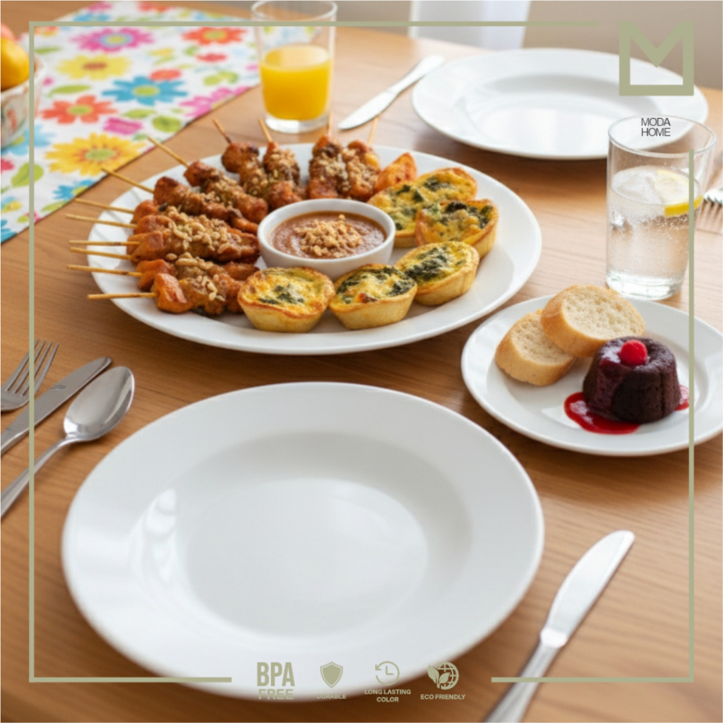 PIRING MAKAN MELAMIN / PIRING DALAM MELAMIN POLOS - TAHAN LAMA & FOOD GRADE -modahome.id