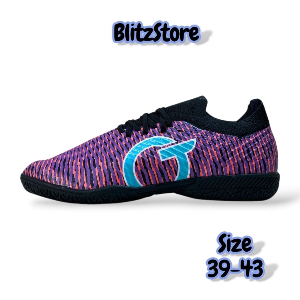 Sepatu Futsal Gotello Future Alpha Black Kualitas Original Brand Lokal