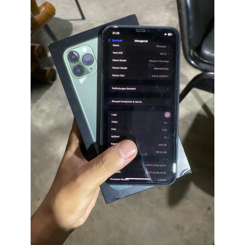 iphone 11 promax 256gb ibox fullset original pro max