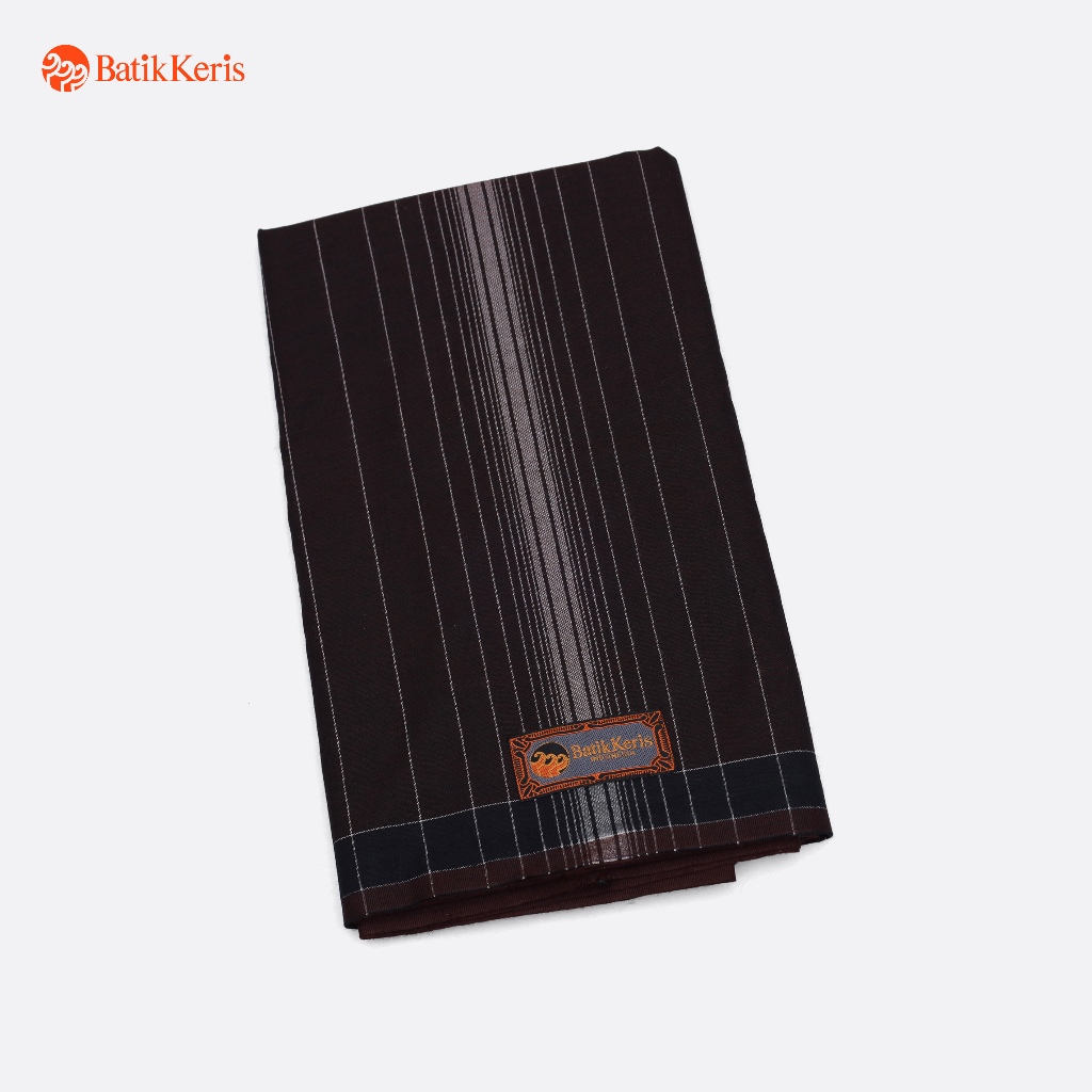 Batik Keris Sarung Dewasa Tenun Motif Classic Polos + Box - Coklat