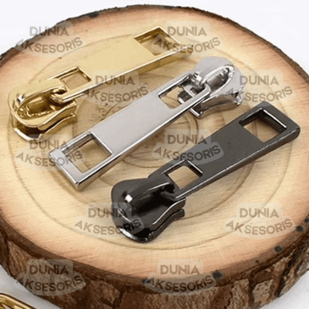 Asesoris Tas Kepala Resleting BESI No. 5 (A) Kotak / Balok (Zipper puller) - (IMPORT)