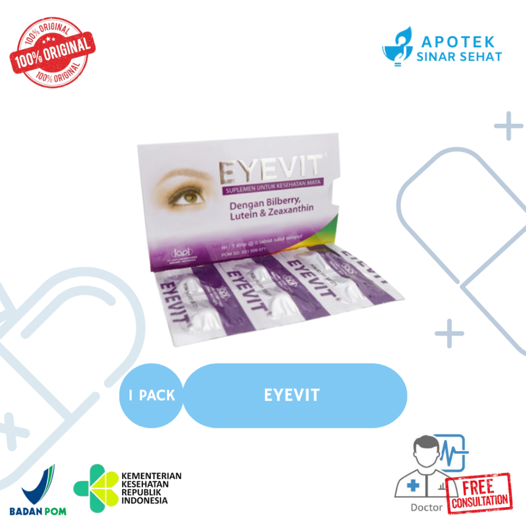 Eyevit 6 Tablet Suplemen Mata Minus Vitamin